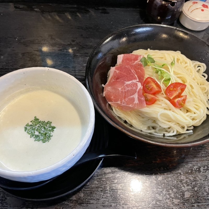じゃがいもの冷製ポタージュつけ麺(晴レル屋 （はれるや）)