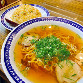 チャーシュー麺＋焼飯セット(平和樓)