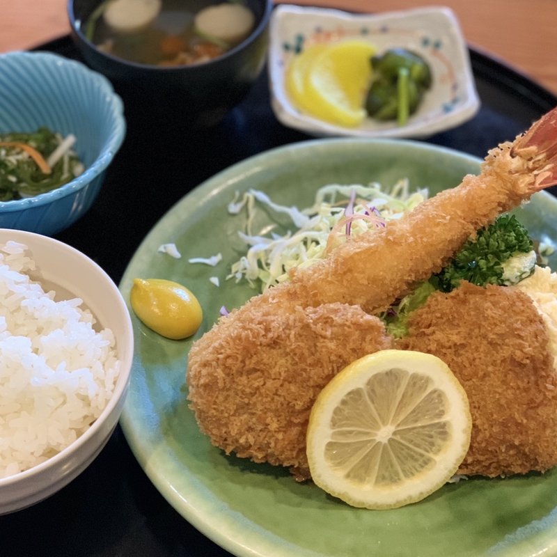 ミックスフライ定食(喰い処 あいざわ （くいどころ あいざわ）)