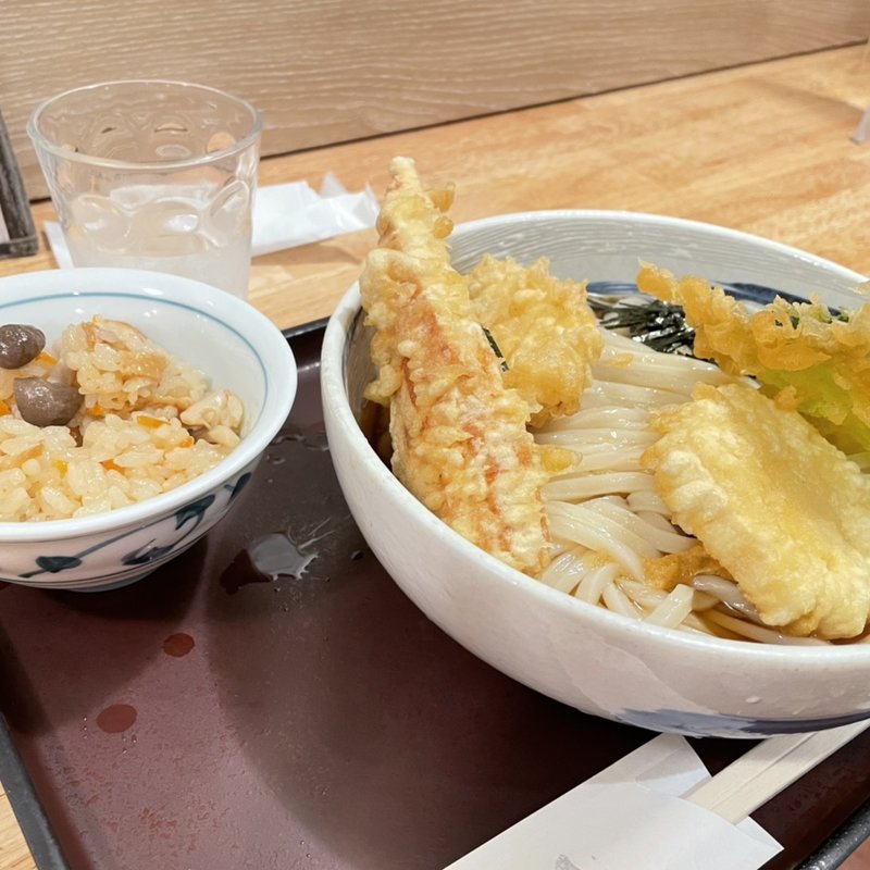 爽月セット　冷ぶっかけ大＋炊き込みご飯(爽月 （そうげつ）)
