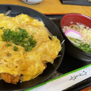 カツ丼セット(ミニうどん)(丸純うどん)