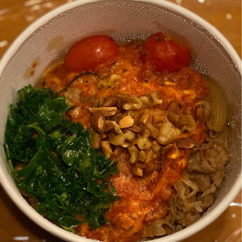 スパイシートマチ牛丼(大盛り)(すき家 枚方中宮東之町店 )