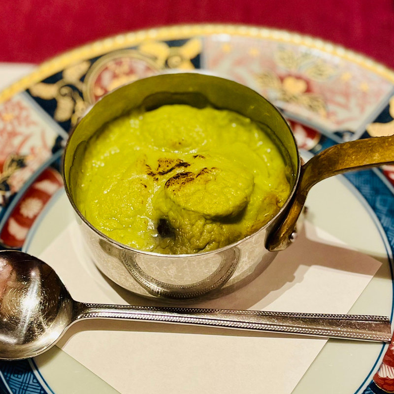 洋菜　鱸のうすい豆ソース(佳翠苑 皆美 （出雲・玉造温泉 佳翠苑 皆美）)