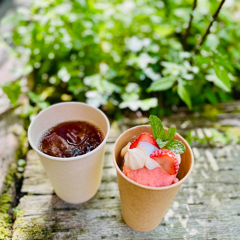 大地の畑のいちごパフェ(群言堂)