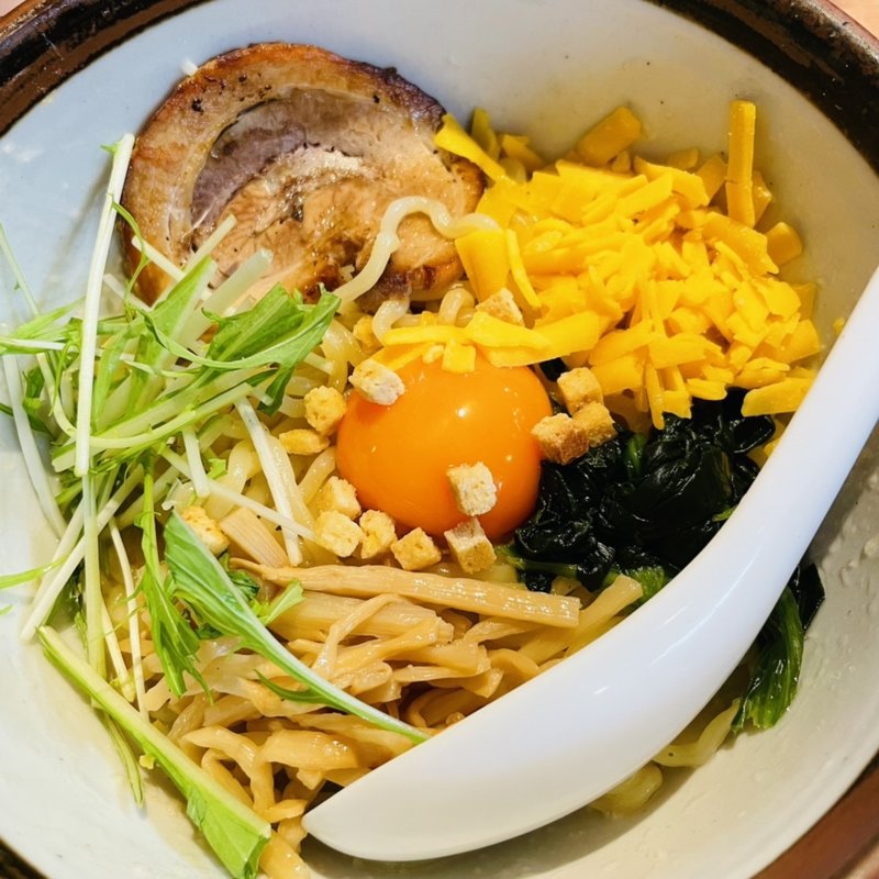 悪魔的旨さ チーズまぜそば(俺流塩らーめん 神楽坂店)