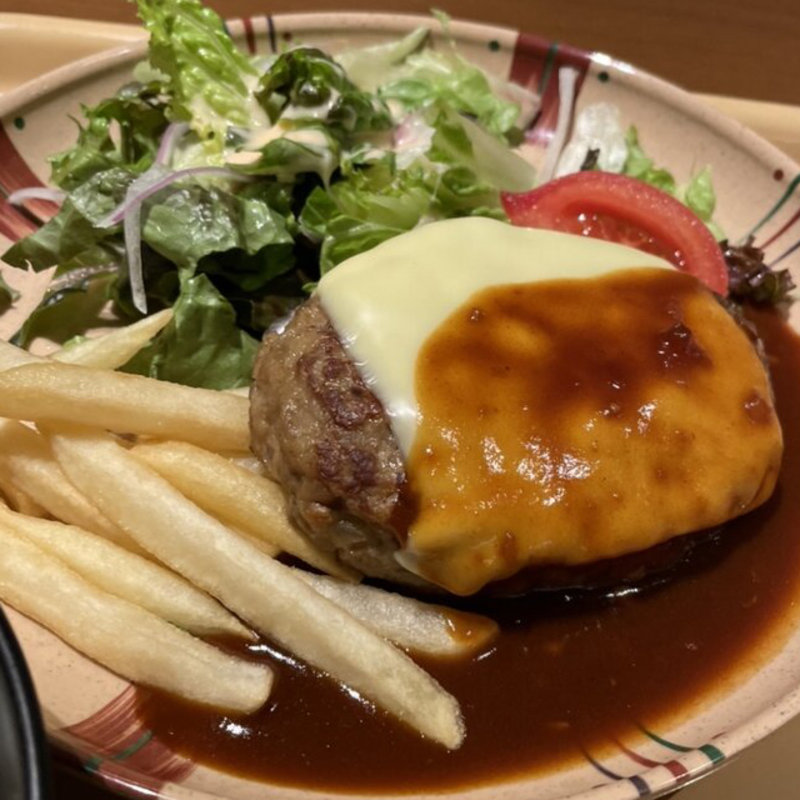 ハンバーグ定食(百代茶屋 （ひゃくだいちゃや）)