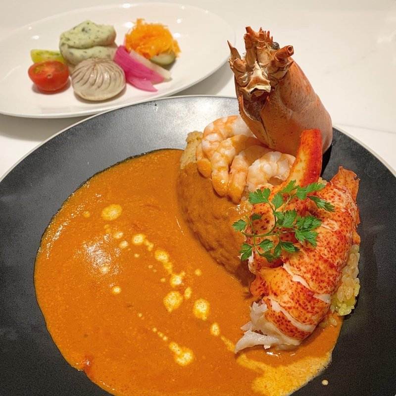 海老いっぱいの幸せCURRY(パスタ＆ピッツァ　ウオタ)