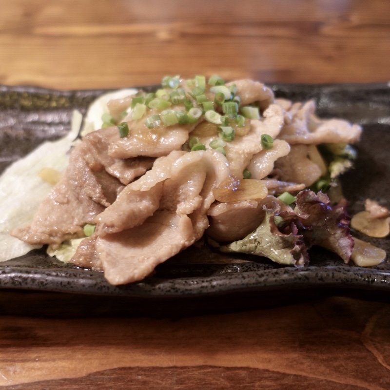 あぐーニンニク炒め(あっぱりしゃん )