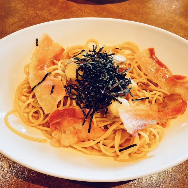 パンチェッタとホタテのバター醤油(ジョリーパスタ 花小金井店)