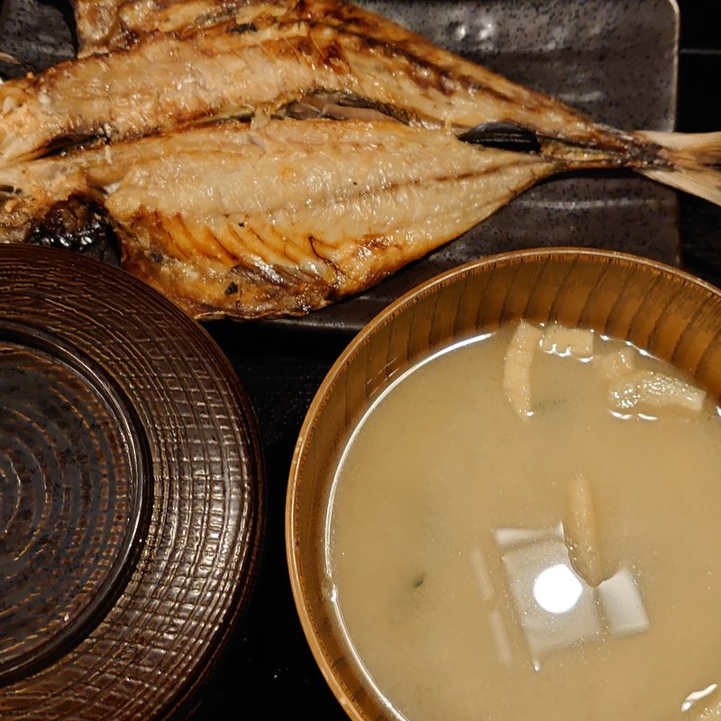 あじ開き定食(しんぱち食堂　水道橋店)