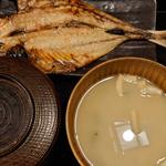 あじ開き定食(しんぱち食堂　水道橋店)