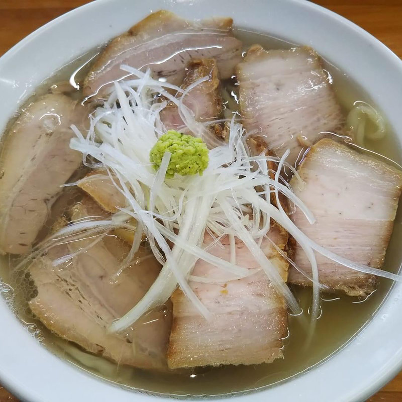 山葵肉そば塩(あじ庵食堂 )