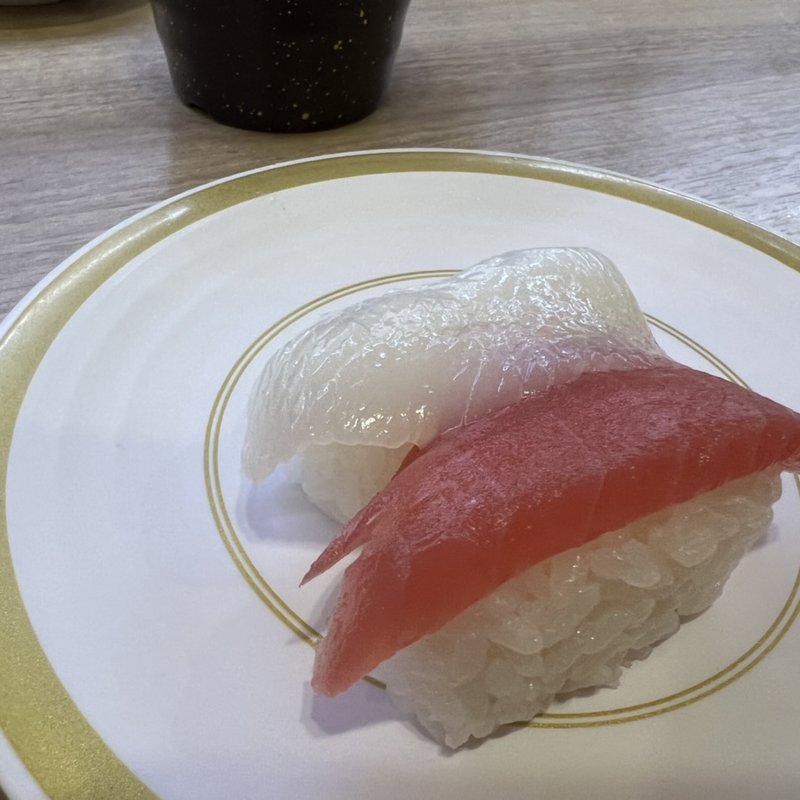 まぐろとイカの握り(かっぱ寿司 会津若松店 )