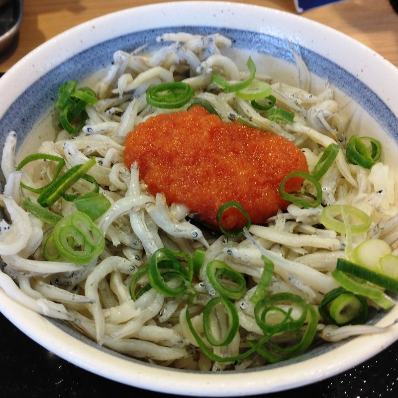 明太しらす丼(うどん酒場七右衛門　新伝馬町店)