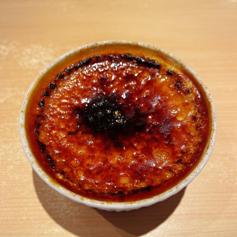 自家製クリームブリュレ(つけ麺 道)
