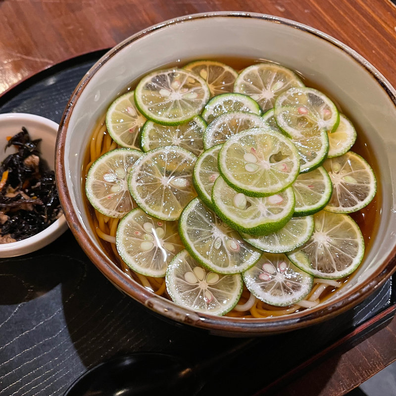 すだちそば（冷）(鴨しゃぶ粋玄)