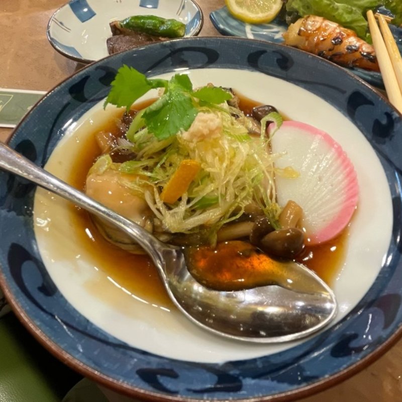 牡蠣の煮浸し(手打ちそば 深山（みやま）)