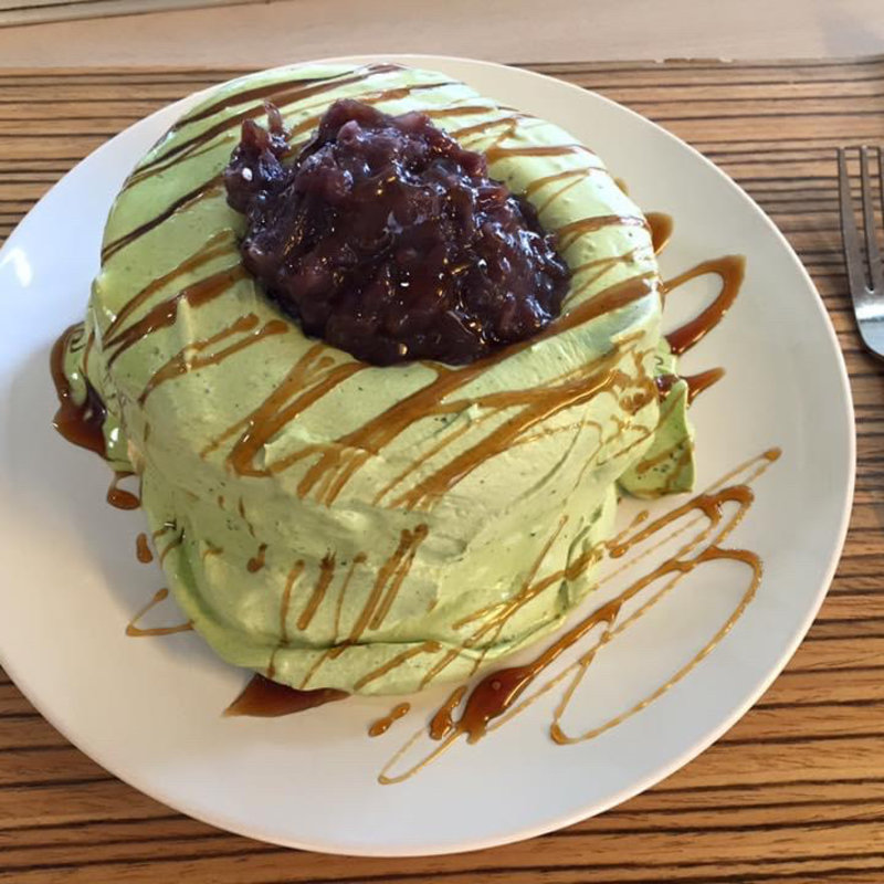 抹茶パンケーキ(えぐぅ～ カフェ 国分寺店 （eggg Cafe）)