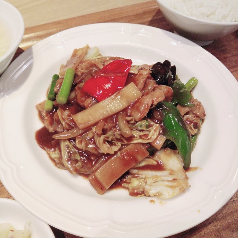 ホイコーローセット(唐庄酒家 イオン石巻店 （トウショウシュカ）)