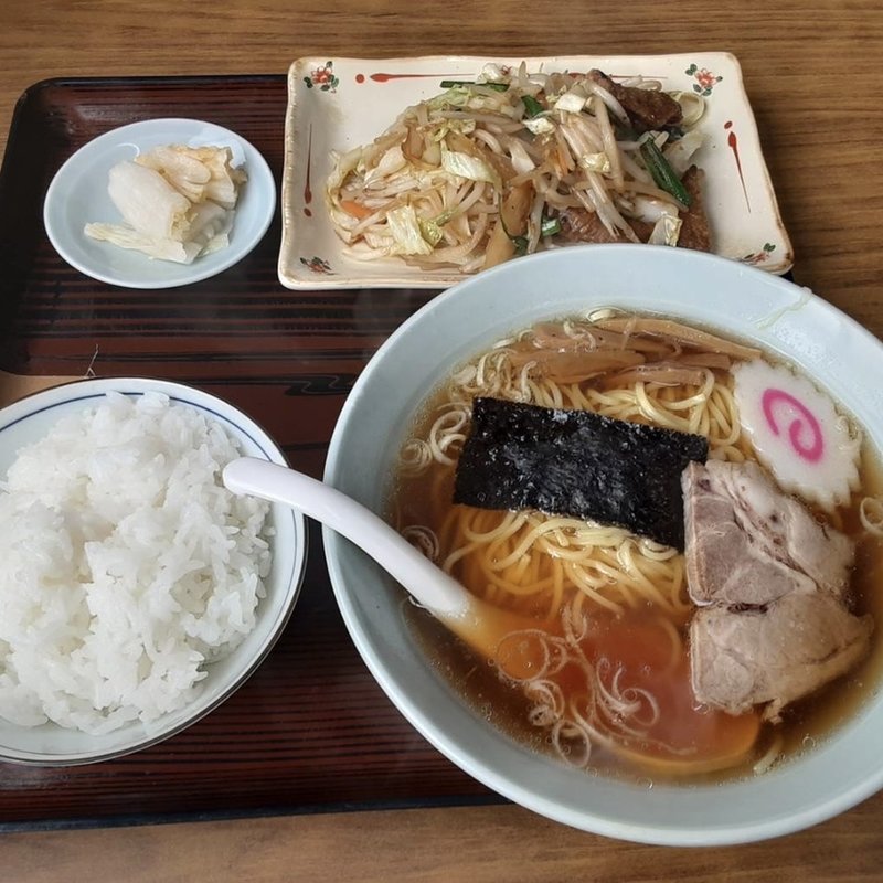 レバニラ　ラーメンセット(大栄軒 )