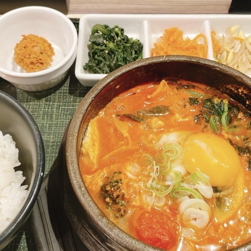 野菜スンドゥブ(東京純豆腐ユニモール店)