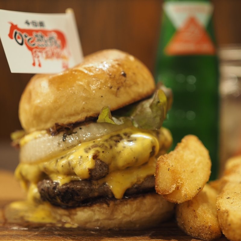 0度熟成ダブルバーガーセット(0℃熟成ステーキ 本店)