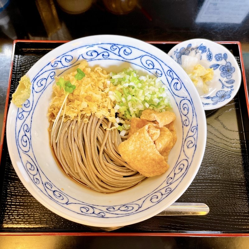 冷やしたぬき蕎麦(蕎麦処たぬきときつね)