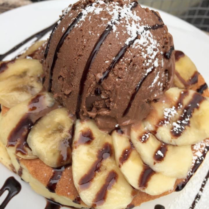 チョコバナナパンケーキ(えぐぅ～ カフェ 国分寺店 （eggg Cafe）)