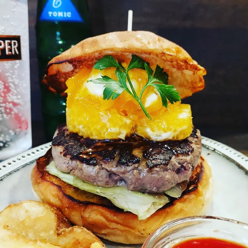 甘夏・八朔の生マーマレードとクリームチーズのハンバーガー(Kokopelli)