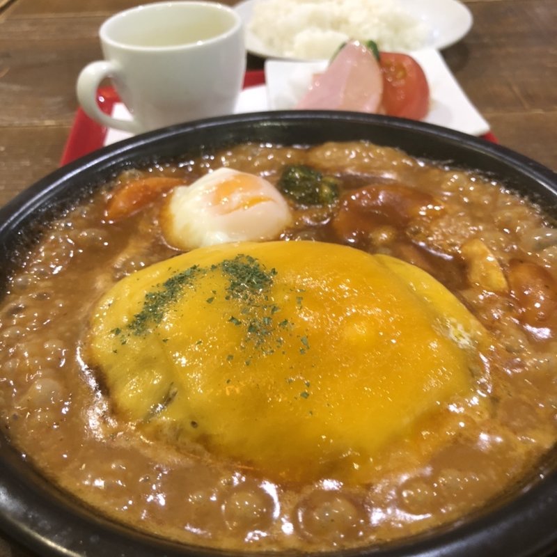 デミ煮込みチーズハンバーグ(ハンバーグレストランBOSTON 堺プラットプラット店)