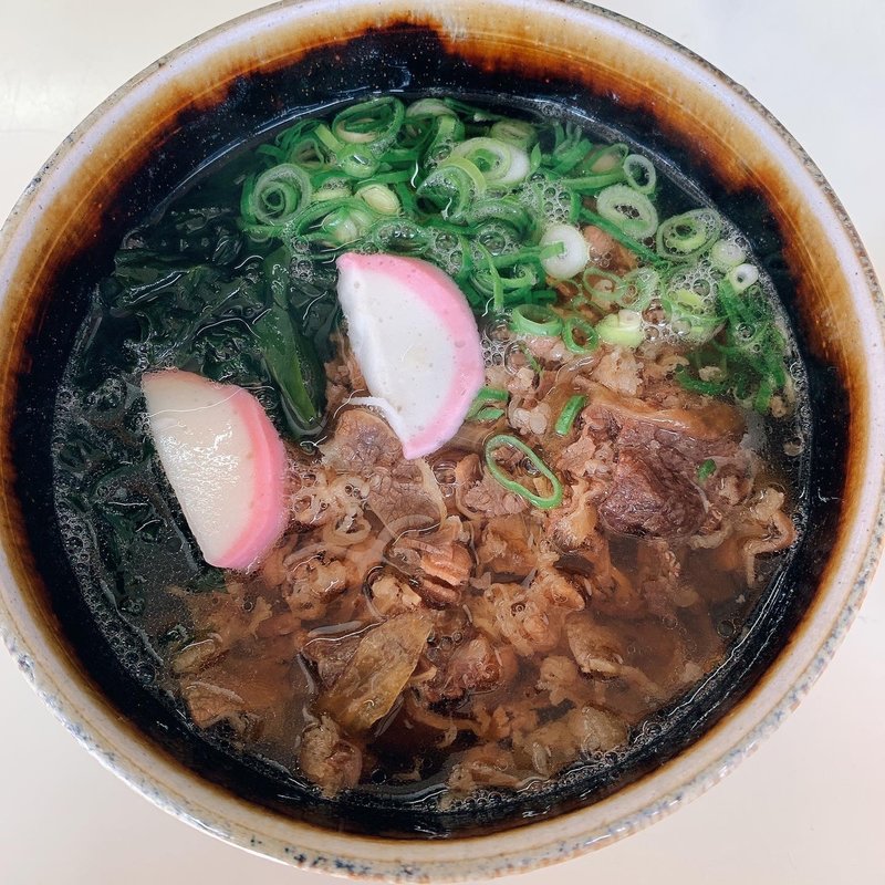 肉うどん(手打 天神うどん)