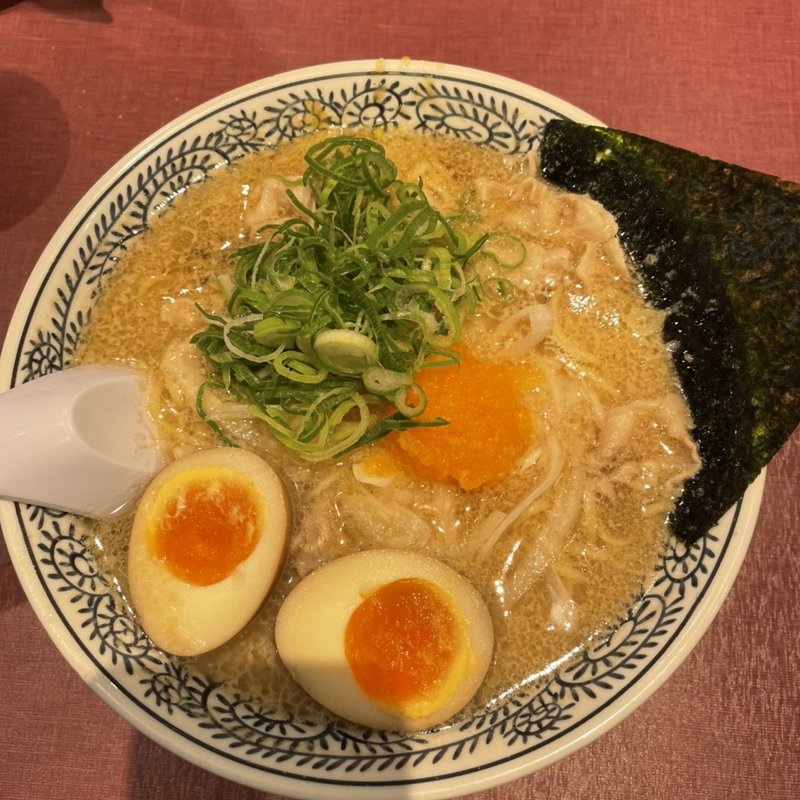 味玉肉そば(丸源ラーメン　鹿児島新栄店)