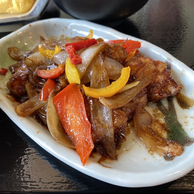 黒酢でつくった酢豚(ザめしや 伊丹南)