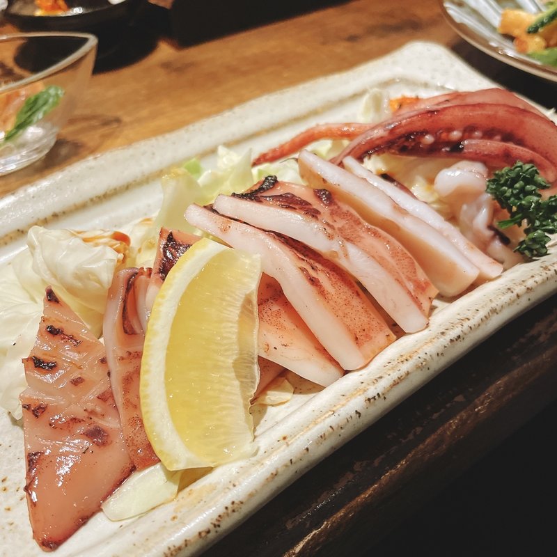 ヤリイカの一夜干し炙り焼き(味のより道 誇羅司屋 （あじのよりみち ほこらしや）)