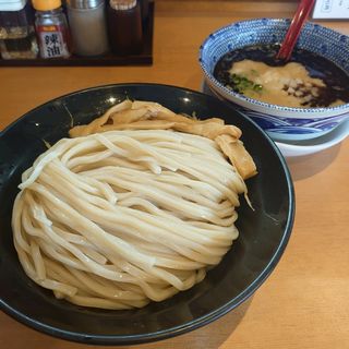 鶏黒つけ麺+特盛(麺堂 稲葉)