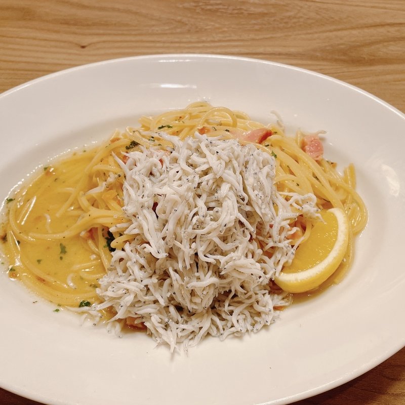 釜揚げしらすのペペロンチーノ(ベルパエーゼ春日部店)