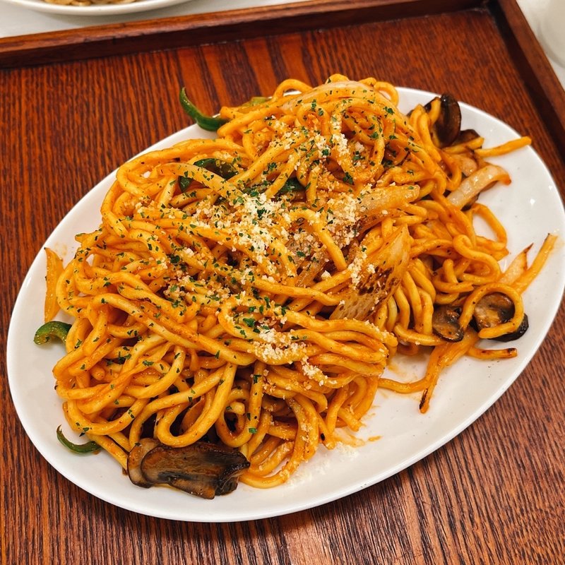 焼きナポリタン(大衆食事処 三田食堂)