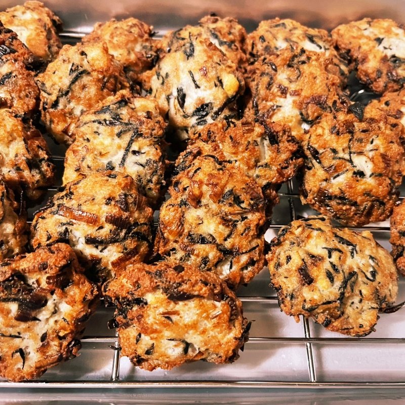 ひじき入ふわふわ揚焼き(自宅)