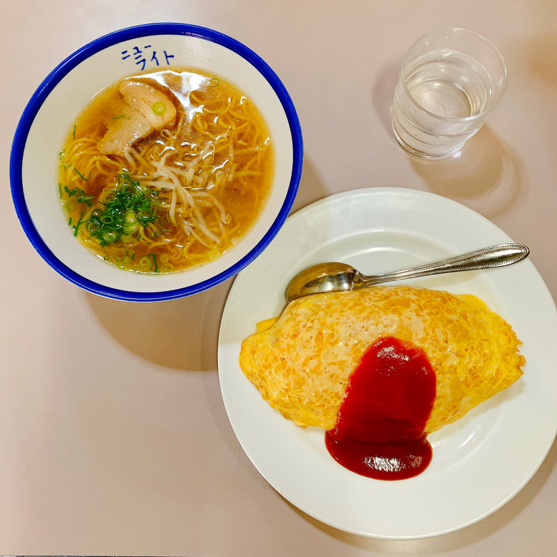 オムライス＋ラーメンセット(ニューライト )