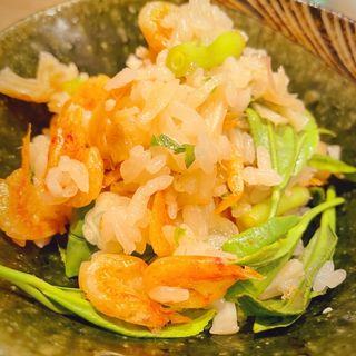 桜海老と貝柱の炊き込みご飯(恵比寿 紀風 )