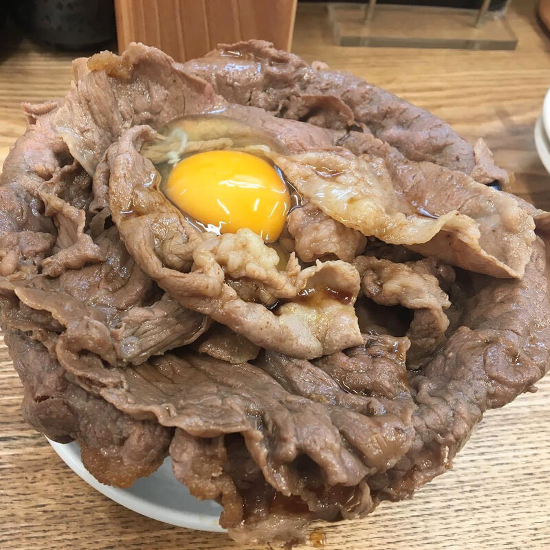 牛しゃぶすきめし アタマ大盛り(岡むら屋 新宿西口店)