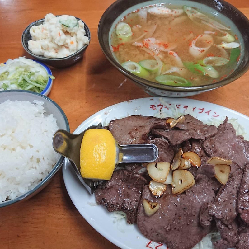 牛タン塩焼き定食(舞木ドライブイン )