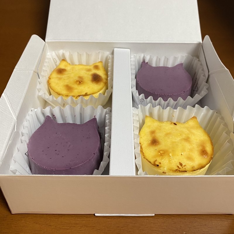 にゃんチー4個入り(プレーン、ブルーベリー)(パステル 名鉄百貨店サンロード店)