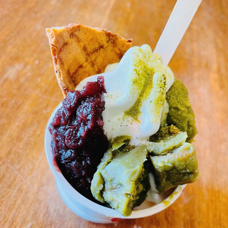 小豆パフェ(地球のアイス)