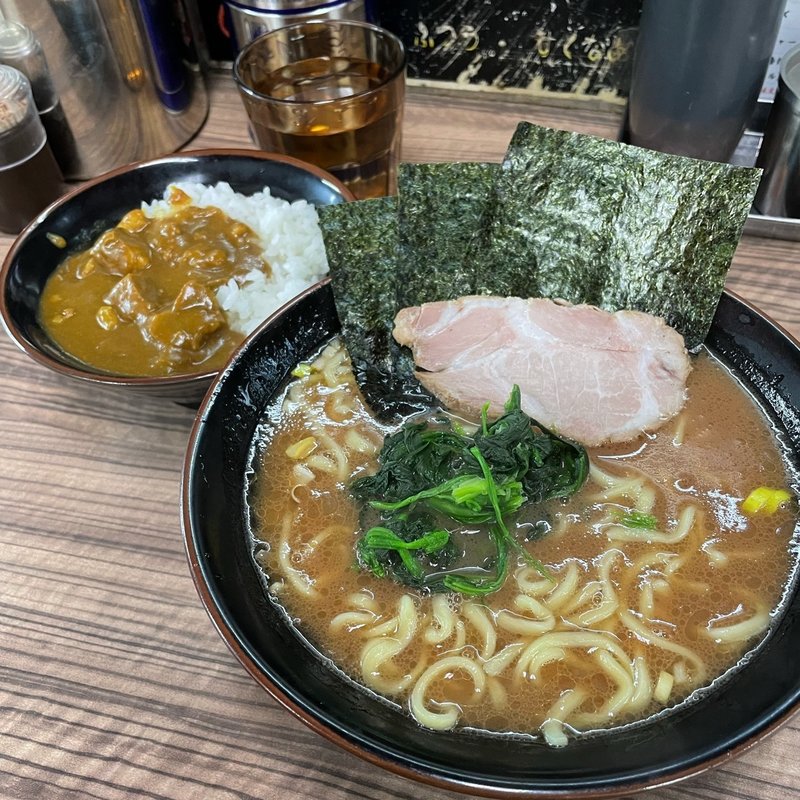 ラーメン＋ミニカレー(武道家 龍)