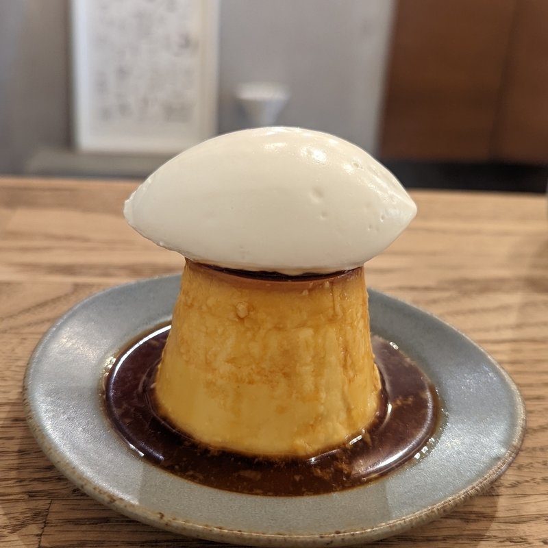 自家製プリンホイップ乗せ(NORIZ COFFEE)