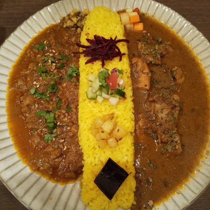 あいがけ二種(Spice Kitchen Labo)