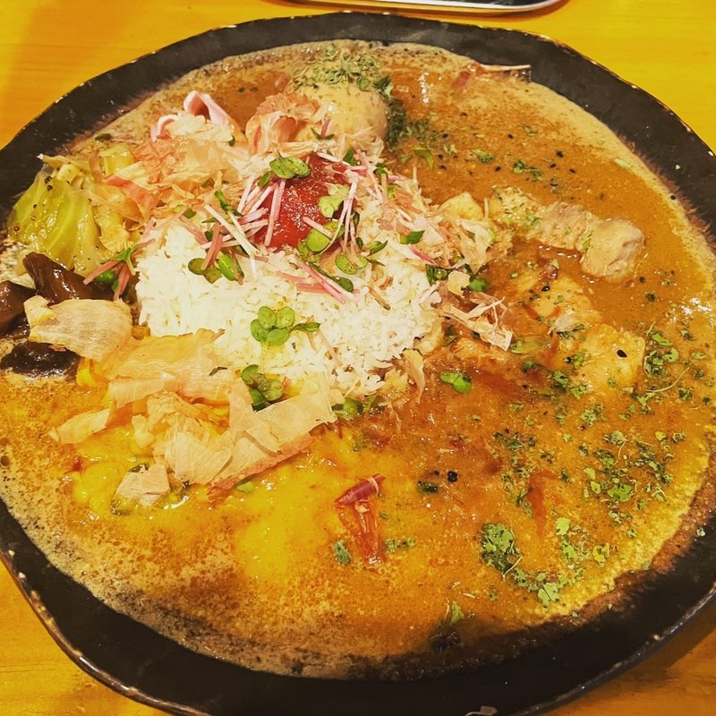 梅ポークかれー(かれー処 わかつき)