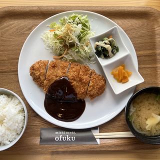 味噌カツ定食(道の駅おふく レストラン )