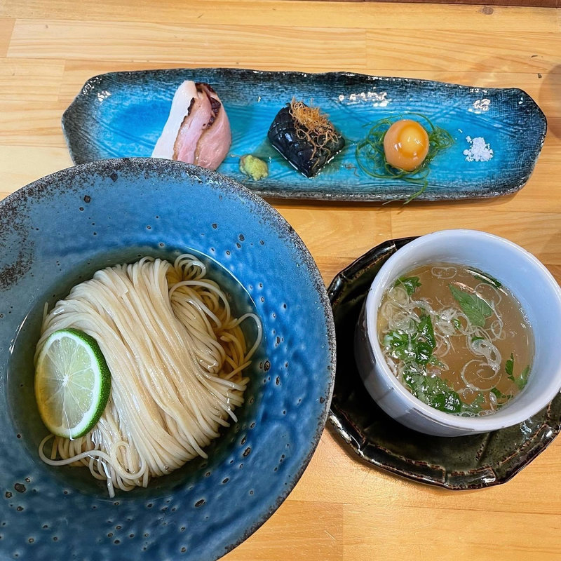 鱧の塩つけ蕎麦(中華蕎麦鳴神食堂)